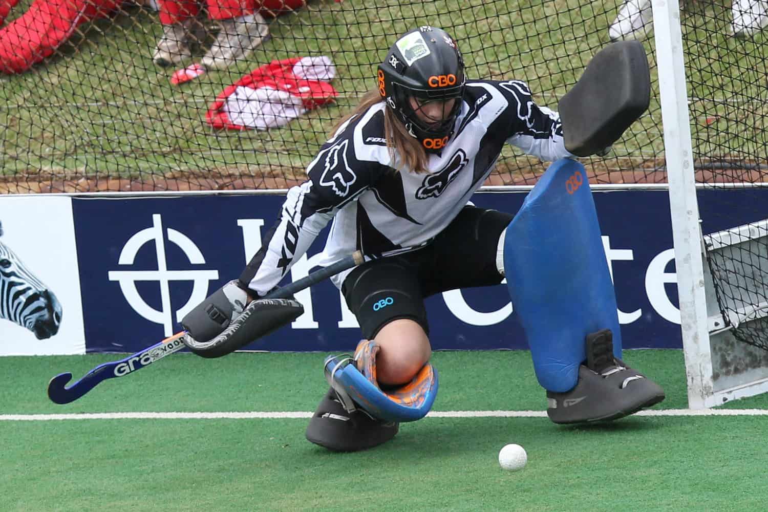 Aerial view of a football field with bright green artificial turf. “FALCONS” is written in both end zones, and “CACTUS SHADOWS” is along the sides. The sports field features white yard lines, numbers, and blue accents.